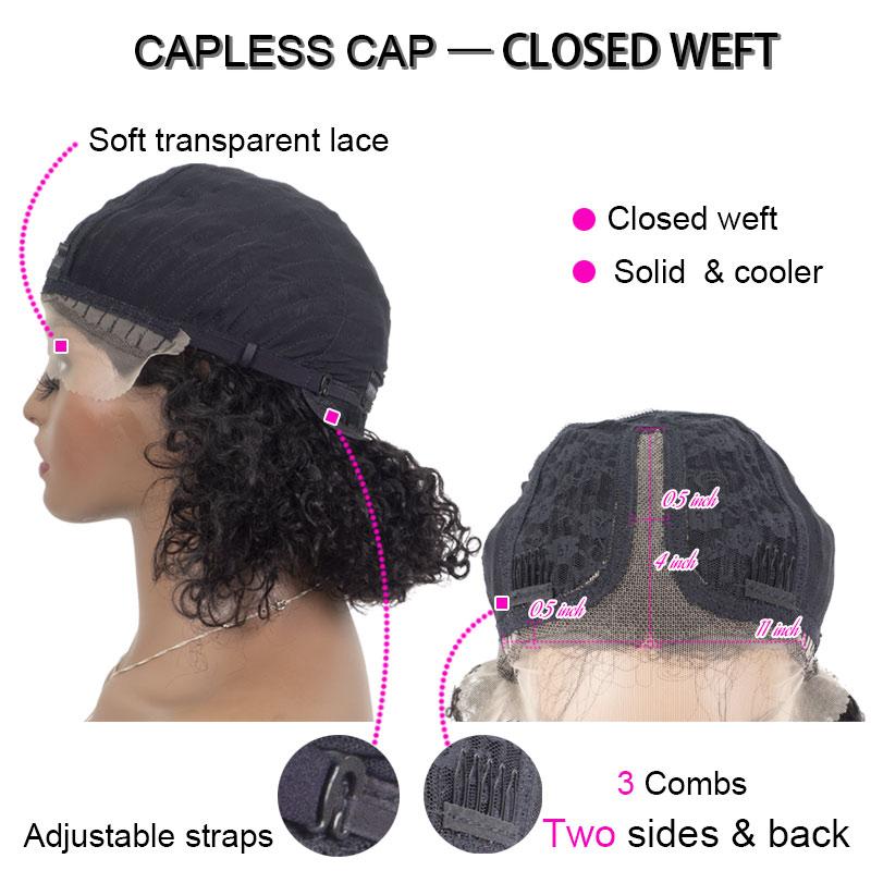 Black Wig Cap